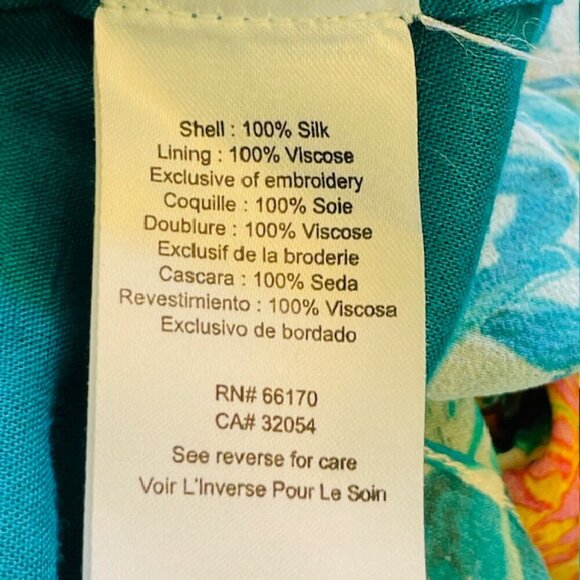 Hemant & Nandita Moana Dress 100% Silk Tiered Shift Mini Tassel Sequins Small - Picture 9 of 10